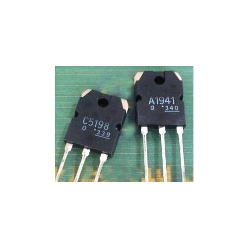 100% Original New C5198 + A1941 2SC5198 + 2SA1941 Power Amplifier Power Transistor TO-3P IC x 10 Pair FREE SHIPPING Connector
