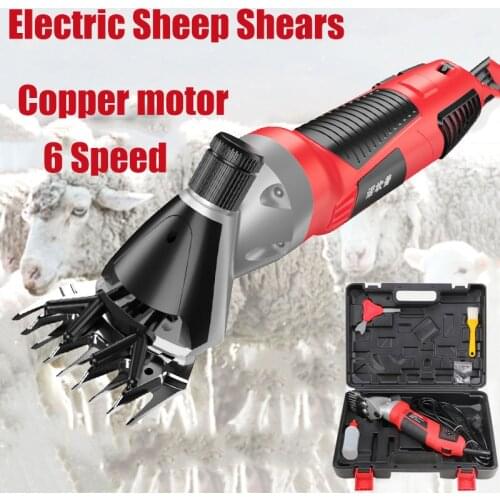 1000W Electric Sheep Shearing Clipper 6 Gears Cutter Goat Wool Horse Sheep Shaving Trimmer Cutter Scissor Grooming Machine