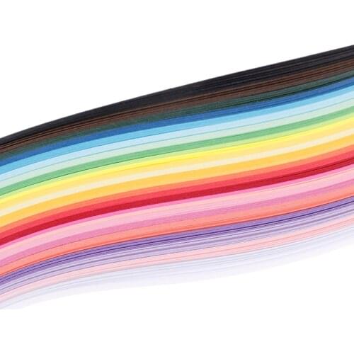 260 Stripes quilling paper 5mm width mixed color for diy hand craft 26 colors 39cm/15.35'' in length; 5mm/0.2'' in width