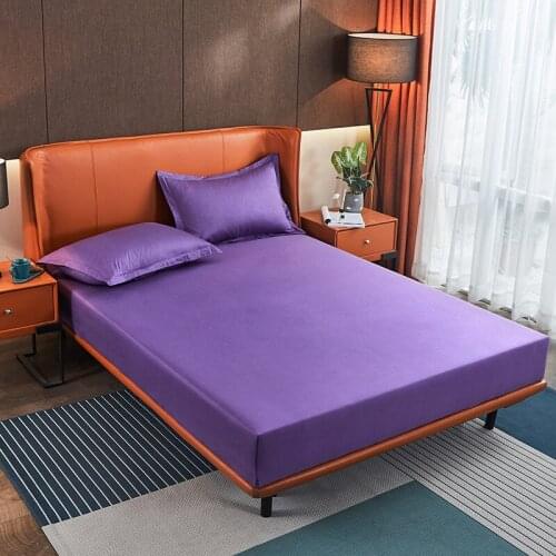3PCS/Set Soft Fitted sheet With Elastic Band solid Bed Sheet Cover-Wrinkle,Fade,Stain and Abrasion Resistant Sheets