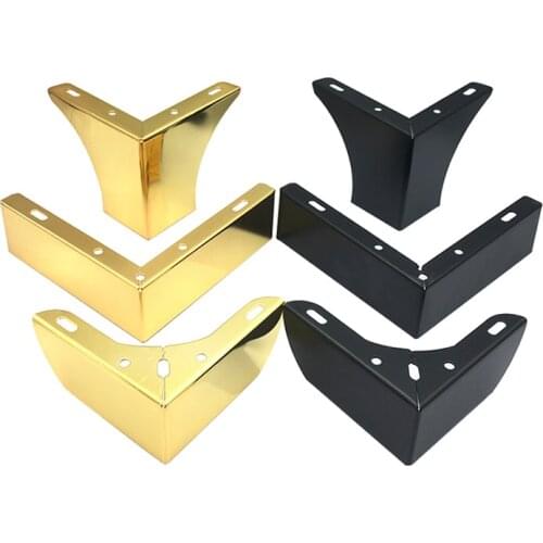 4Pcs metal Furniture Legs Sofa Chair feet Cupboard Cabinet foot 55mm Height Bed legs with screws Accessories DIY Support frame