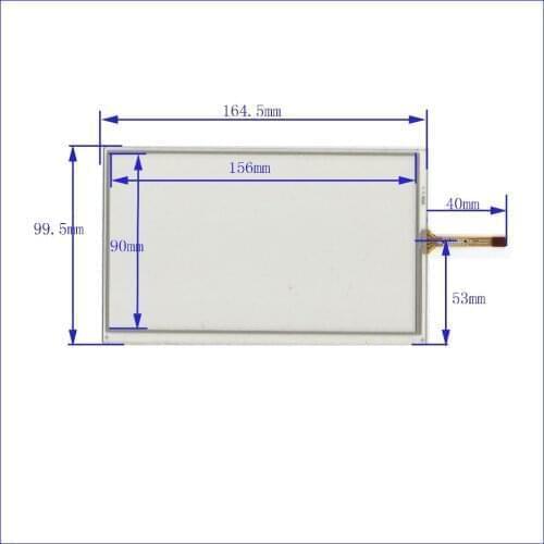 5PCS/Lot XWT190 7inch 4 line For Car DVD touch screen panel 165mm*100mm this is compatible 165*100 TouchSensor FreeShipping