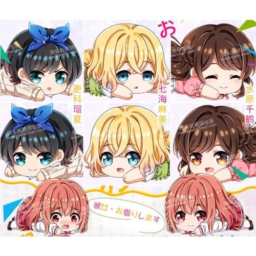 Rent A Girlfriend Mizuhara Chizuru Sakurasawa Sumi Cosplay Cartoon Plush Stuffed Dolls Toy Throw Pillow Sofa Cushion Xmas Gift