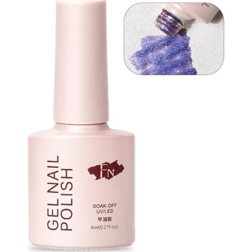 8ml Cats Eye Glue nail polish Nail Tips UV Gel Polish Sparkling Quick-drying Fine Texture Quicksand Nail Art Gel Polish Beauty