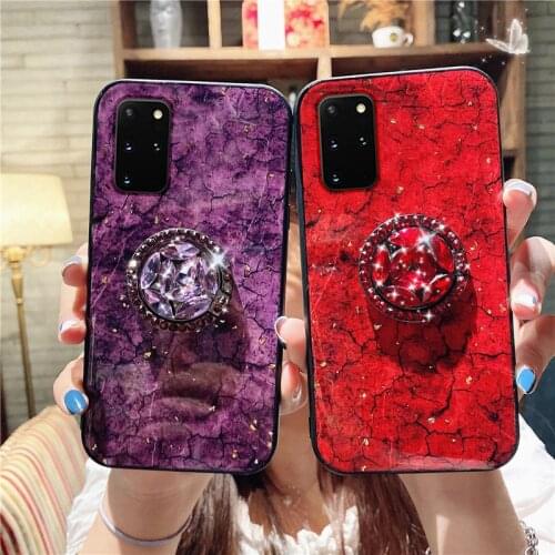 Luxury Diamond Cute Glitter Case For Samsung Galaxy S20FE S7 S8 S9 S10 Plus Note 8 9 10 20 20Ultra S20 Fan Edition Holder Cover