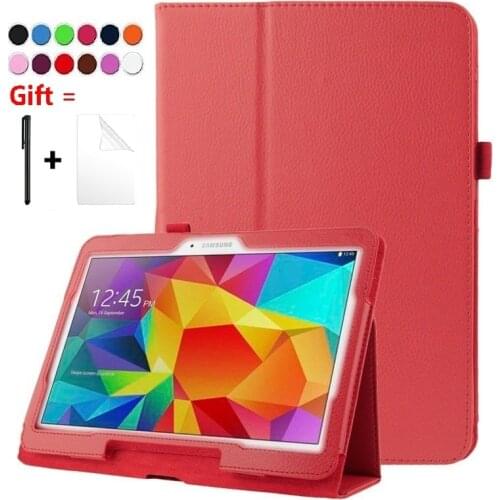 Stand Tablet Cover Case For Samsung Galaxy Tab 4 10.1 T530 T531 T535 SM-T530 SM-T531 SM-T535 Auto Sleep/Wake Case Flip Funda