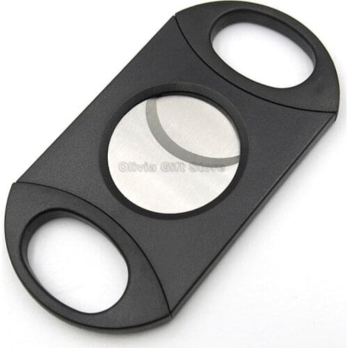 COHIBA High Grade Plastic And Metal Dual Blades New Cigar Scissors Tobacco Cigarette Cutter Cutter Mens Smoking Tool