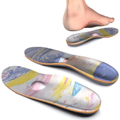 Colorful Design Soft Orthotic Arch Support Insoles with High Arch Foot EVA Orthopedic Insoles for Men Women Ease Flat Foot Pain