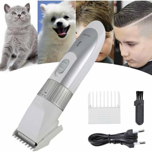 Electrical Dog Hair Trimmer USB Rechargeable Pet Hair Clipper EU Plug for Dog Cat Hair Remover Grooming Hair Cutter Machine