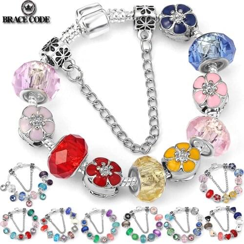 European American Cross-border Sources DIY Color Beaded Bracelet Foreign Trade Fashion Fine Bracelet Female Brand Bracelet Gifts