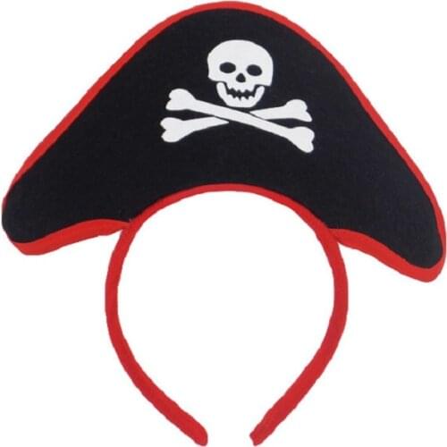 Halloween Pirate Headband Ghost Festival Skull Hair Hoop Dance Happy Halloween Party Props Headdress Children Hair Accessories