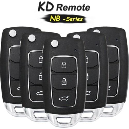 KEYECU 5x NB-Series NB28 Universal Remote 3 Button Control Key for KD900 KD900+ KD-X2, KEYDIY Remote for NB28