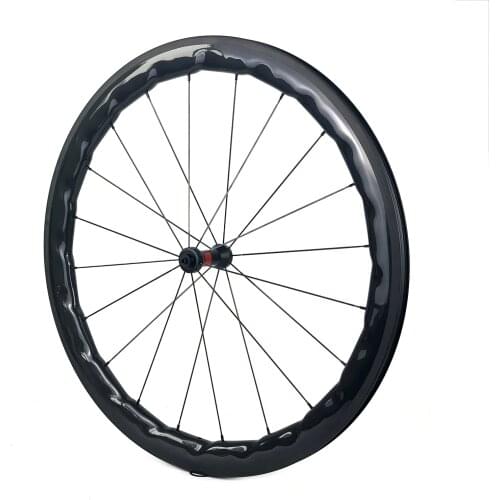 HULKWHEELS BWS Road Carbon Wheelset 50mm Depth 27mm Width Bicycle Wheels Front QR100mm Rear QR130mm 20-24H Road Bike Cycling