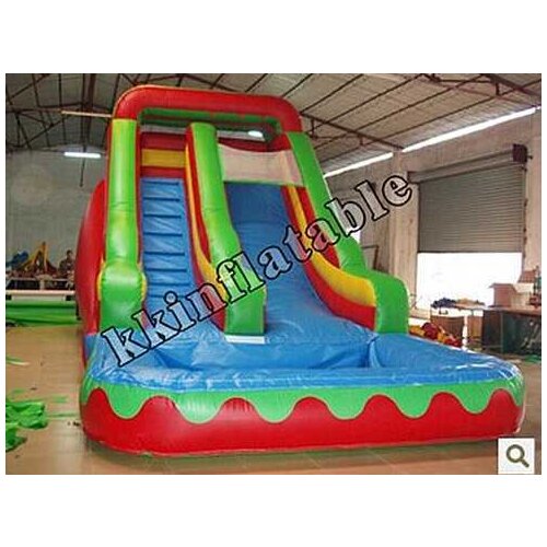 Commercial adult inflatable water slide with pool big water slides for sale