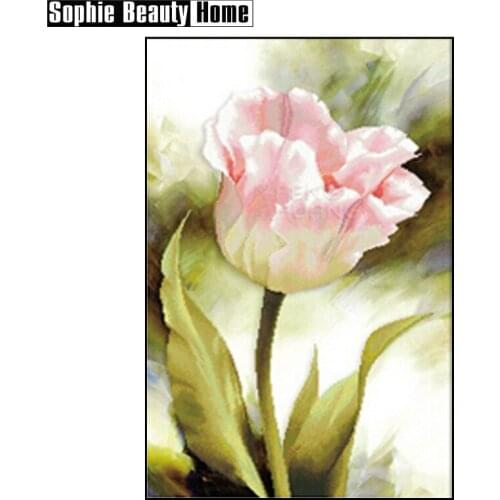 2018 New Time-limited Diy Diamond Painting Ink Elegant Flowers Decorative Resinstone 3d Square Embroidery Sets Unfinish Wedding