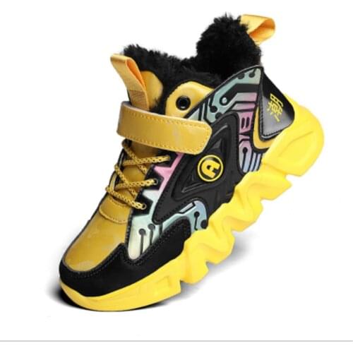 New 2021 Kids Shoes Boys Mecha Cartoons Sneakers Boys Sports Lightweight Children Leather Waterproof Casual Walking Shoes