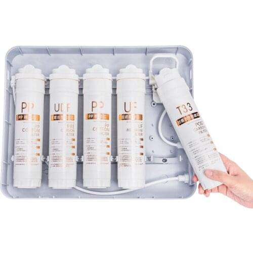 Water purifier five stage under platform ultrafilter household direct drinking kitchen tap water filter activated carbon