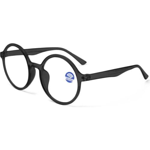 1PC Round Frame Anti Blue-rays Glasses Unisex Ultralight Anti-UV Radiation Computer Goggles Flat Mirror Vision Care Eyeglasses