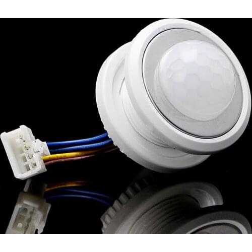 40mm PIR Infrared Ray Motion Sensor Switch Time delay adjustable mode detector switching For Home Lighting LED Lamp