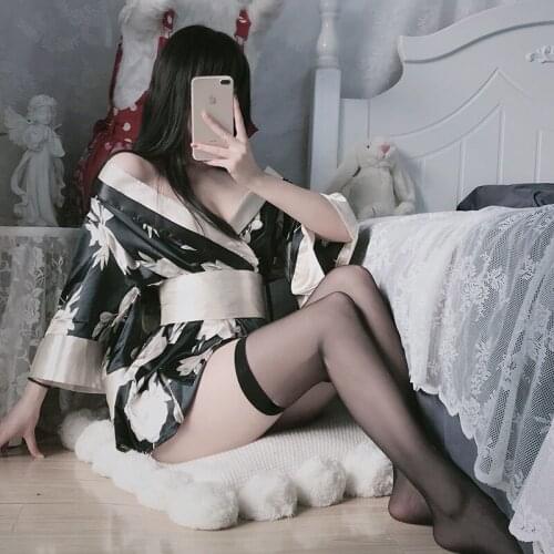 Sexy Lingerie Japanese Kimono Cosplay Outfit Traditional Style Robe Temptation Costumes Pajamas Sexy Underwear Set For Women
