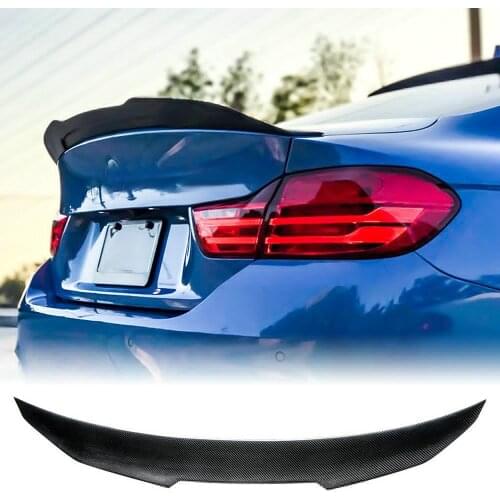 PSM Style Real Carbon Fiber Rear Trunk Wing Spoiler Boot For BMW F33 4 Series 420i 428i 435i 440i 2 Door Convertible 2014-2019