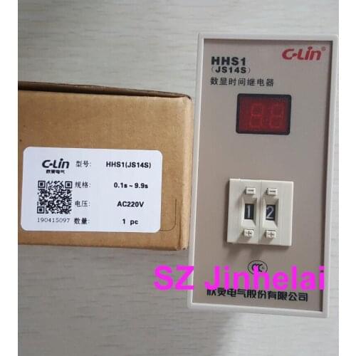 New original HHS1(JS14S) C-Lin Time relay electricity delay AC220V, DC24V, AC380V, 9.9S/99S/99M реле времени