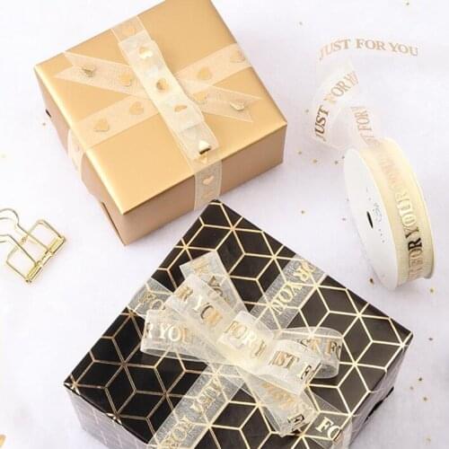 9M Silk Satin Ribbons For Crafts DIY Hair Bow Flowers Gift Wrapping Decor Snow Yarn Print Ribbon Wedding Christmas Decor