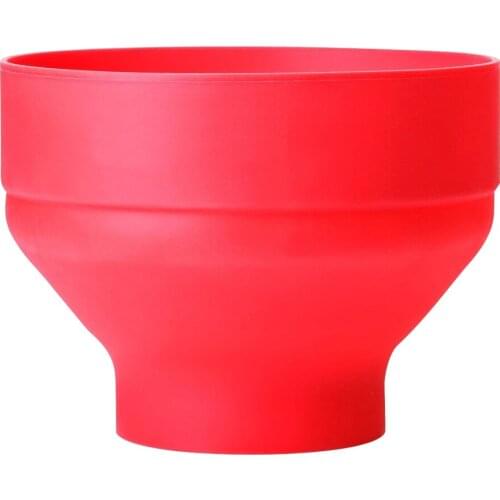 Silicone Popcorn Bowl Microwave Oven Folding Popcorn Bucket Creative High Temperature Resistant Silicone Bucket With Cover