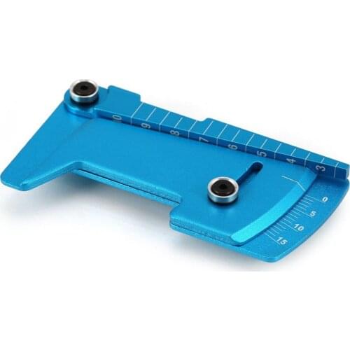 Foldable Alloy Adjustable Ruler Gauge Measure RC Car Height Wheel Rim Camber for Traxxas Hsp Redcat Tamiya Axial D90 HPI Model