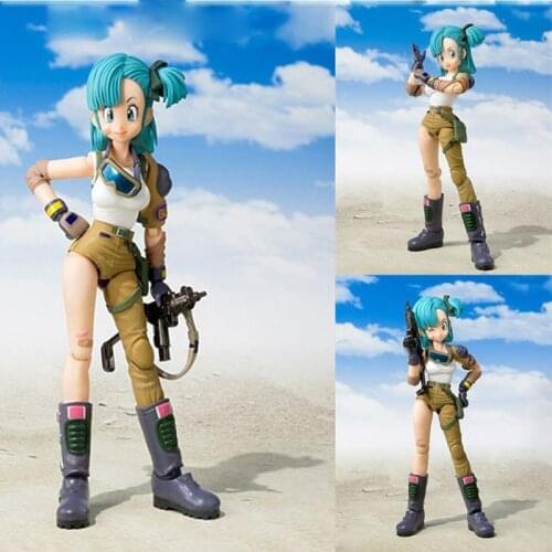 Soldier Accessories Model Dragon Ball Buruma Original Package Version Mfg Series SHF Action Figures Toys Dragon Ball Bulma Dolls
