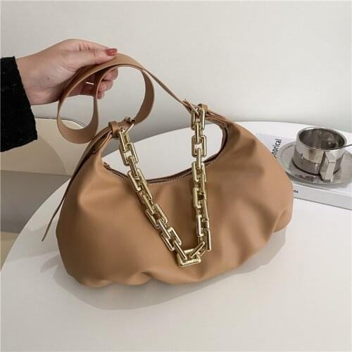 PU Leather Messenger Bag Women Pleated Cloud Bag Underarm Bag Purse Female Designer Hobos Bag Mini Brand Womens Shoulder Bag