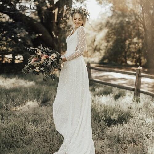 Свадебные платья с v-образным вырезом TANYA BRIDAL China At AliExpress