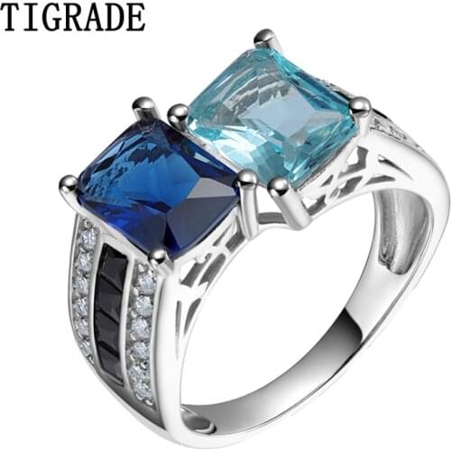 Кольца с кристаллами TIGRADE China At AliExpress