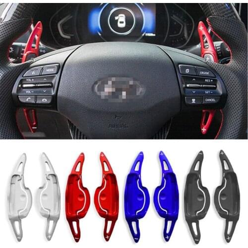 Pair Car Steering Wheel DSG Shift Paddle Aluminium Alloy Shift Extension For Hyundai Lafesta 2019 Car Accessories