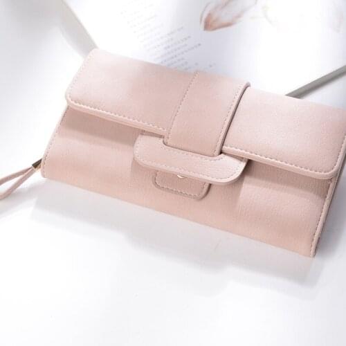 Womens Wallet Simplicity New Long Hasp Female Large-capacity Coin Purses Casual Solid Color Ladies Card Holder Clutch Bag