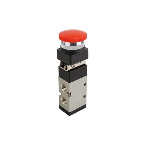 1/4" MSV Series mechanical valve with plat round button MSV86522PP