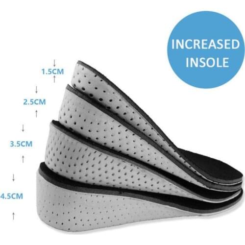 1 Pair Unisex Comfortable Height Increase Invisible Insole Heel Lift Insert Memory Foam Insoles Shoes Feet Shoes Up Pad Cushion