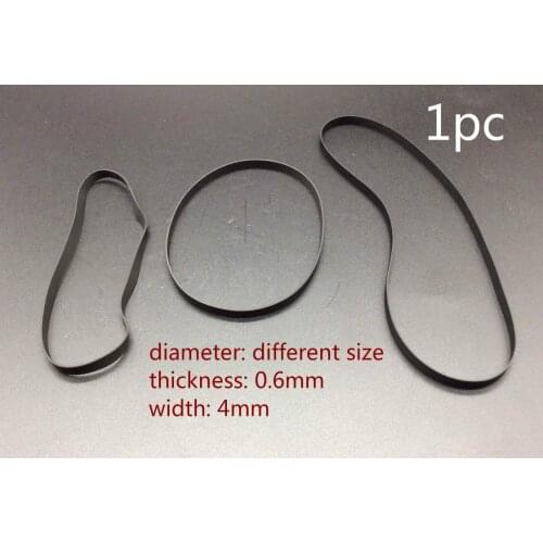1pc 4mm width transmission rubber drive belt for walkman repeater cassette deck counter audio tape recorder turntable
