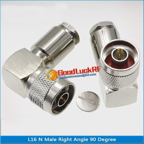 Connector N Male 90 Degree Right Angle Connector Solder Clamp For RG8 RG165 RG213 RG214 LMR400 7D-FB Cable RF Coaxial Adapters