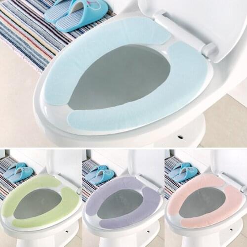 1pc Paste Toilet Mat Universal Waterproof Toilet Seat Cover