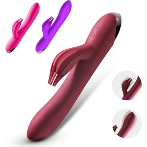 10 Speed Powerful Vibrator Rabbit Vibrator G Pot USB Rechargeable Clitoris Stimulation Massage Dildo Adult Sex Toys For Women
