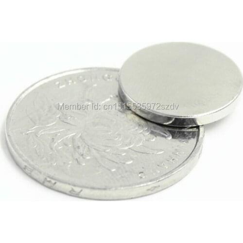100pcs Strong Round Dia 18mm x 1.5mm N35 Rare Earth Neodymium Magnet Art Craft Fridge 18x1.5mm