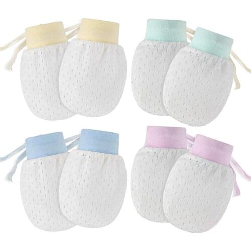 4 Pair Baby Mesh Gloves Breathable Baby Anti Scratching Gloves Newborn Protection Face Scratch Mittens Scratch Gloves #30