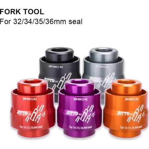 5 Colors MTB Front Fork Dust Seal Installation Tool Bicycle Oil Shock Absorb Fork 32/34/35/36mm For Fox/SRAM/Suntour Front Fork