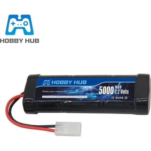 SC*6 Cells 7.2V 5000mAh 15c Rechargeable Ni-MH Battery Pack for RC toys Cars Boats 7.2 v Battery with Tamiya Plug