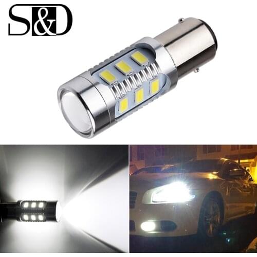 1157 BAY15D led car bulbs 12 SMD Samsung Chip 5630 LED Chips High Power lamp 21/5w rear Lights Source parking White 12V D015