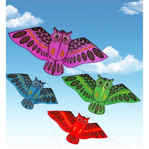 110*50cm Owl Kite With Kite Line Easy To Fly Outdoor Toy For Children 4 Color