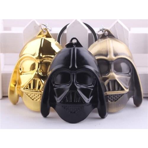 Disney Sellers New Film Television Peripheral Keychain Star Wars Darth Vader Helmet Key Chain Accessories Wholesale Keyring