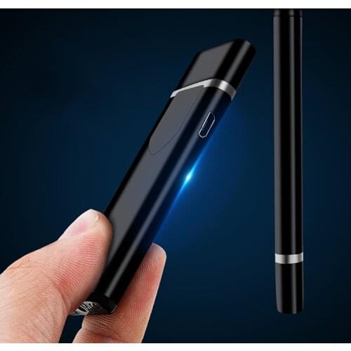 Electric Lighter USB Rechargeable Portable Windproof Smoking Accessories Tools Multicolor Lighters Ultra-thin