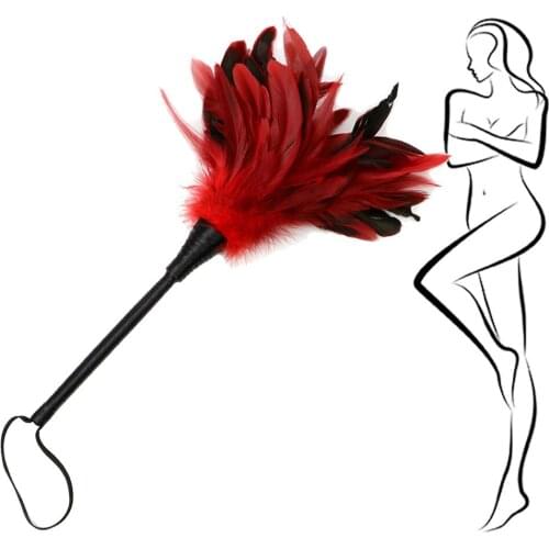 Feather whip clit slave cosplay couple flirting spanking bondage adult games erotic sex toys